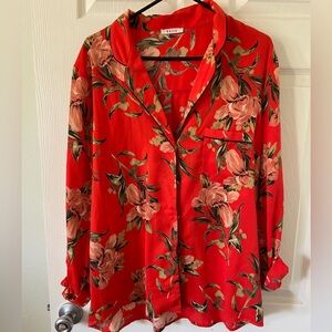 Long Sleeve Floral Blouse